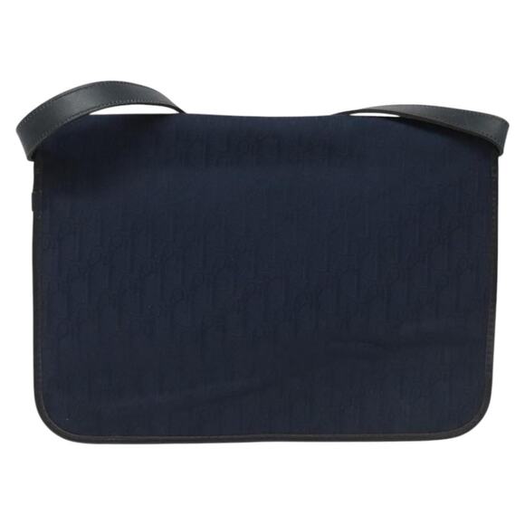 DIOR Trotter Canvas Shoulder Bag Navy - Picture 3 of 13